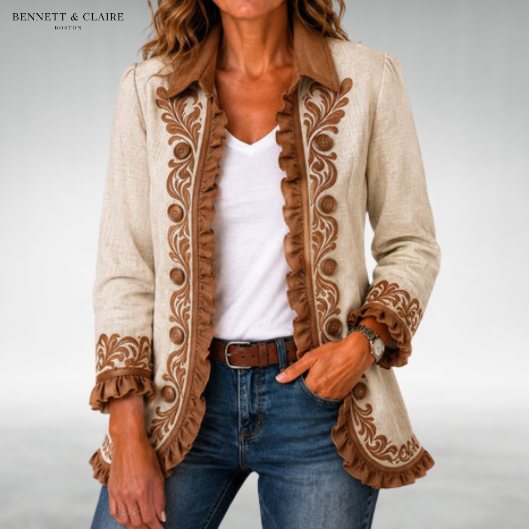 Camille Floral Embroidered Jacket