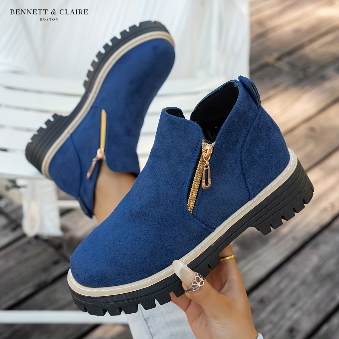Janice Comfort Zip Ankle Boots