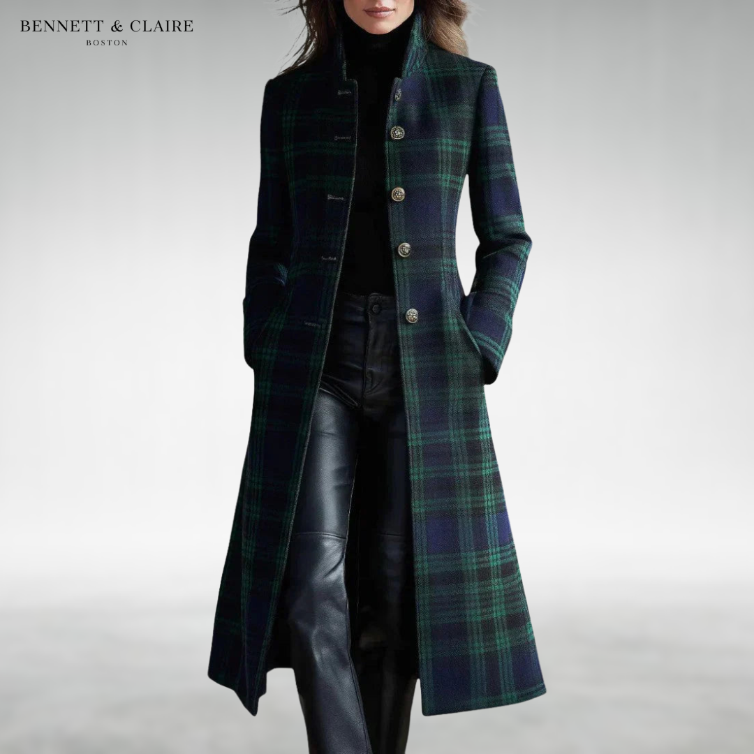 Victoria™ Classic Plaid Long Coat