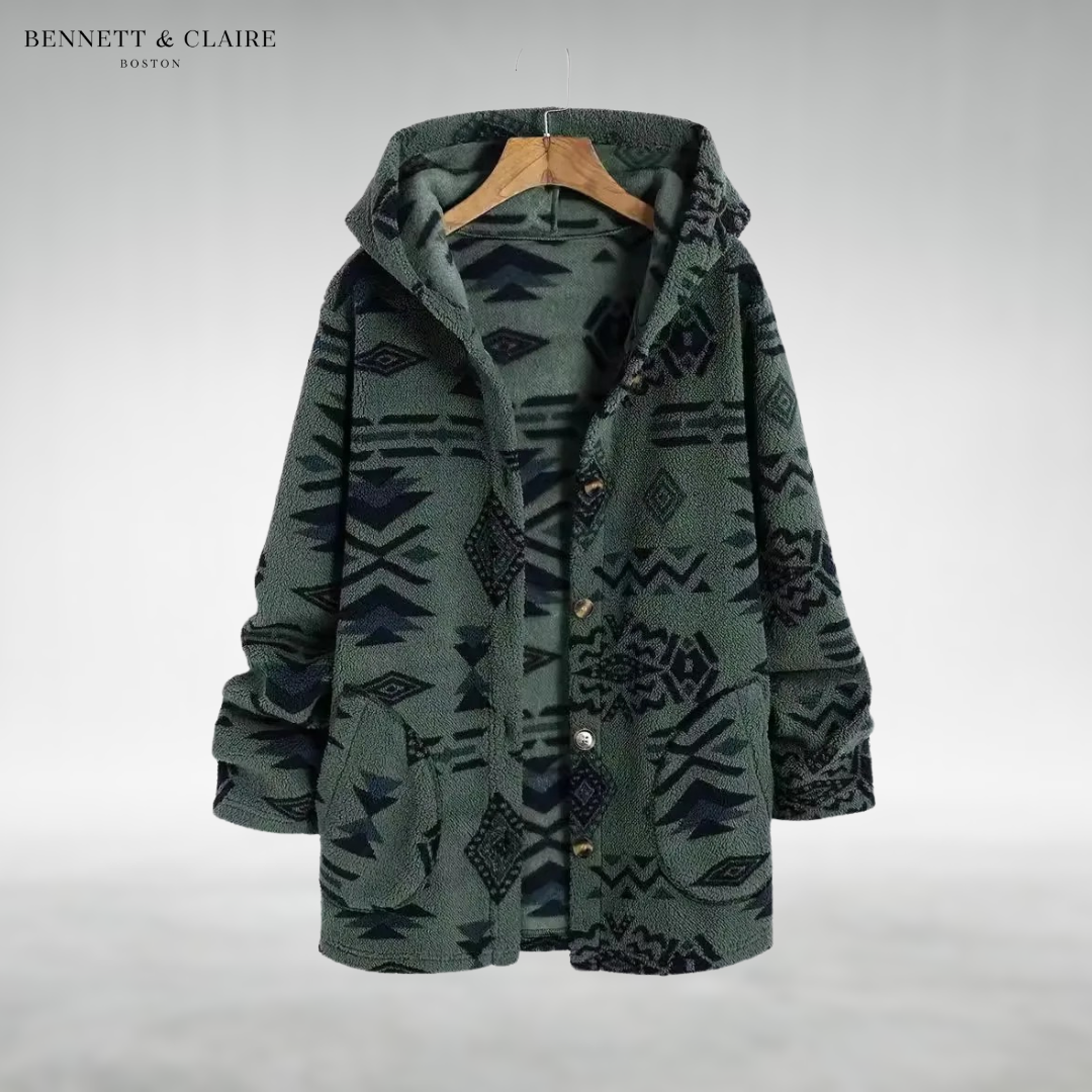 Nicole™ Cozy Plush Hooded Cardigan