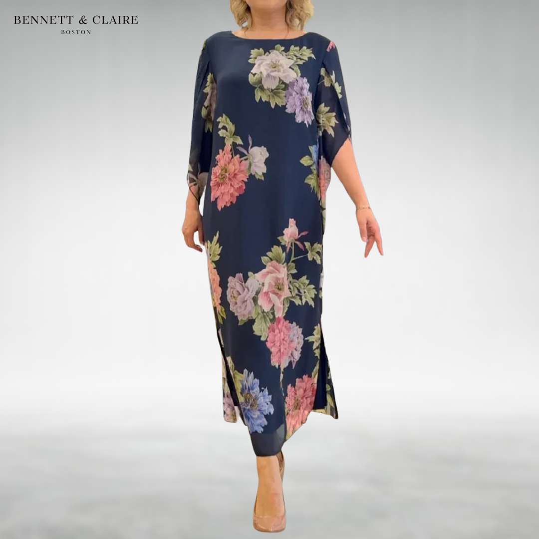 Rose™ Elegant Floral Maxi Dress
