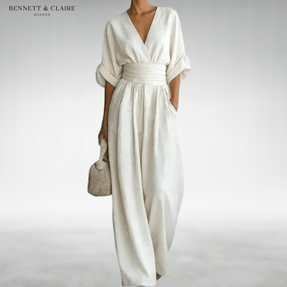 Freda™ Elegant Belted Jumpsuit