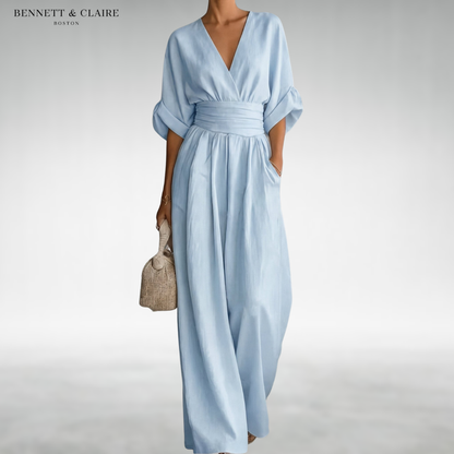 Freda™ Elegant Belted Jumpsuit