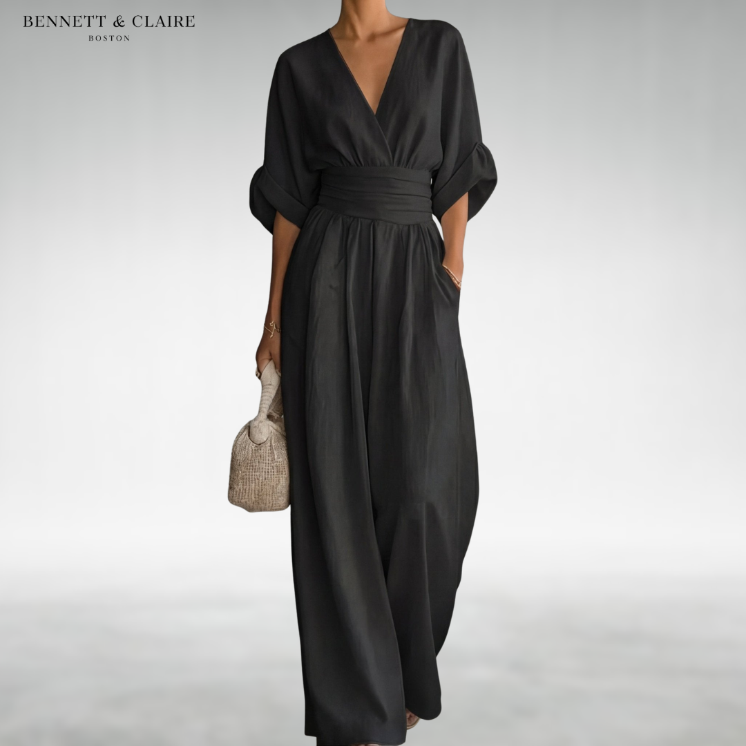 Freda™ Elegant Belted Jumpsuit