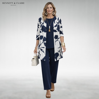 Navy Blue-White