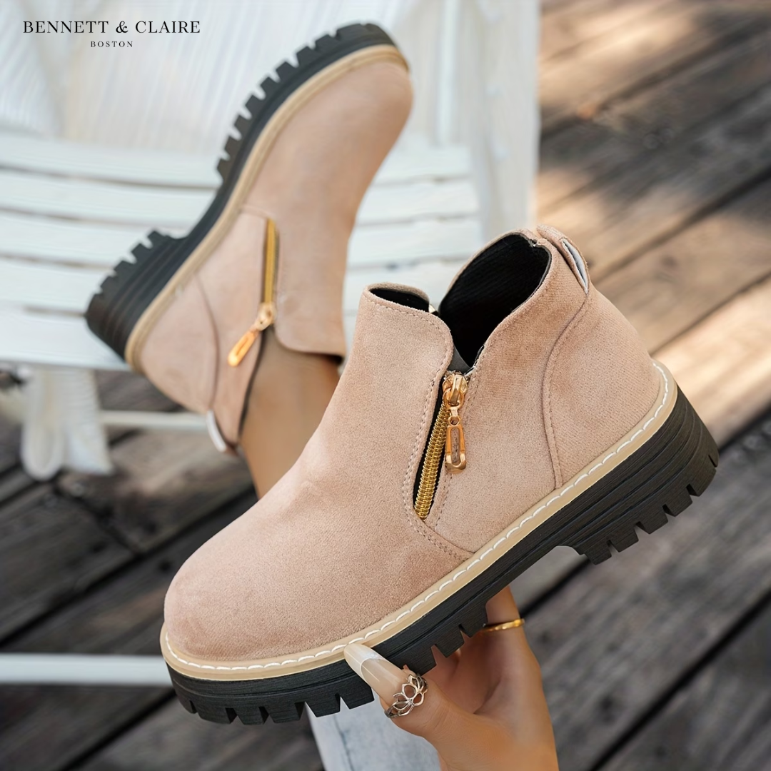 Janice Comfort Zip Ankle Boots
