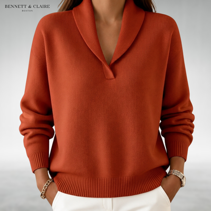 Dianna Relaxed V-Neck Sweater