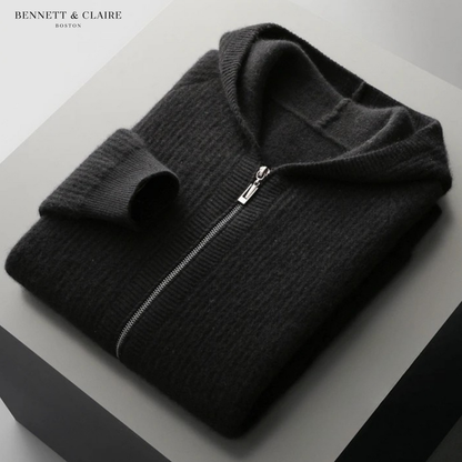 Ethan Casual Knit Hooded Jacket