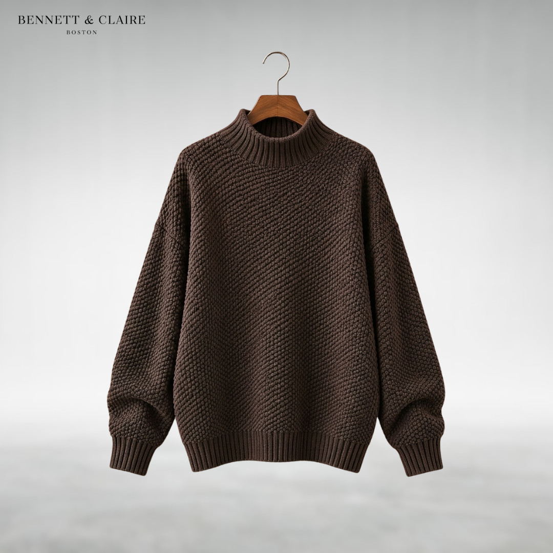 Amaya Classic Mock Neck Sweater