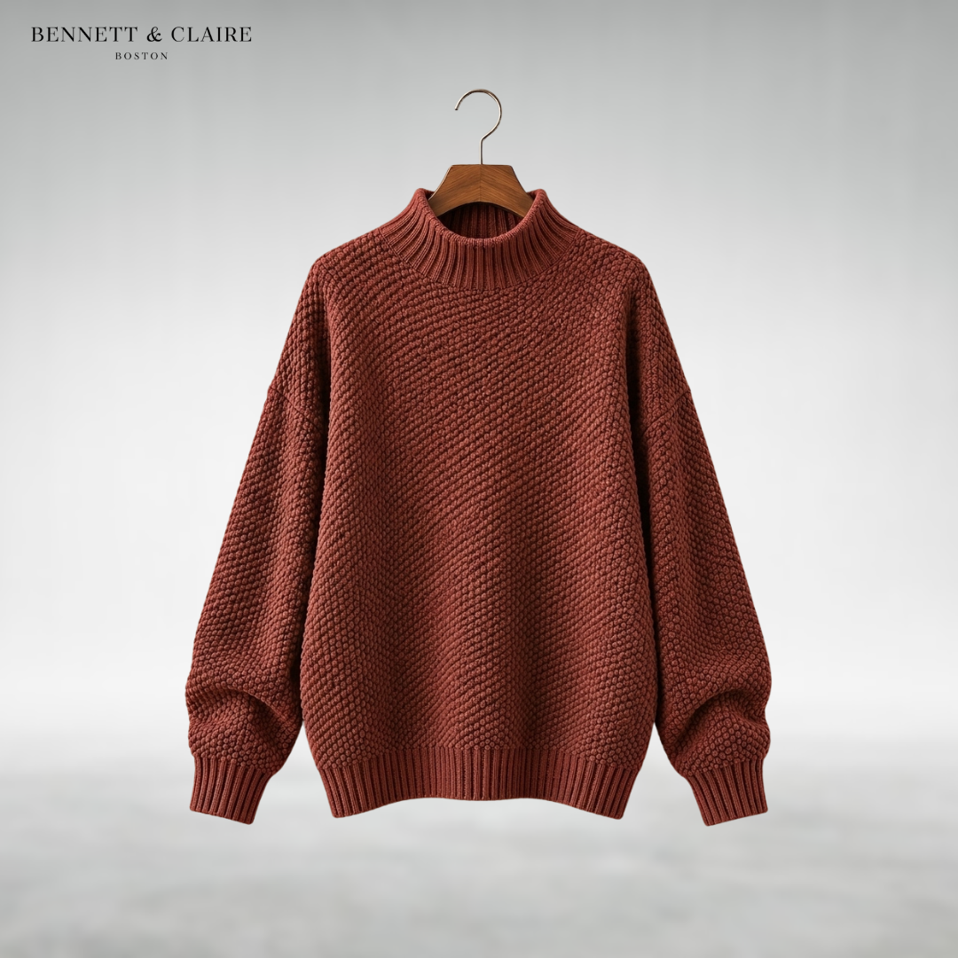 Amaya Classic Mock Neck Sweater