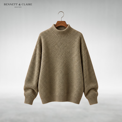 Amaya Classic Mock Neck Sweater