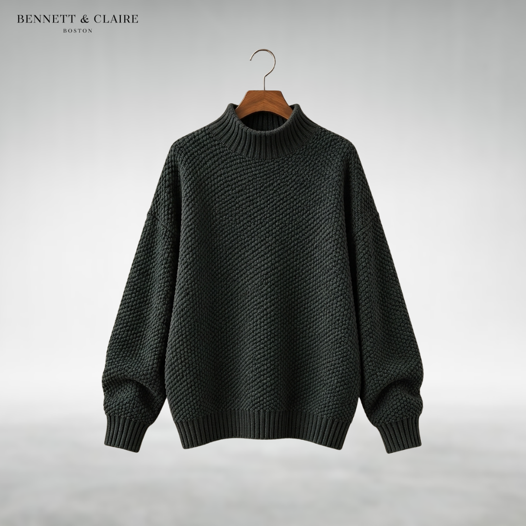 Amaya Classic Mock Neck Sweater