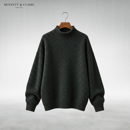 Amaya Classic Mock Neck Sweater