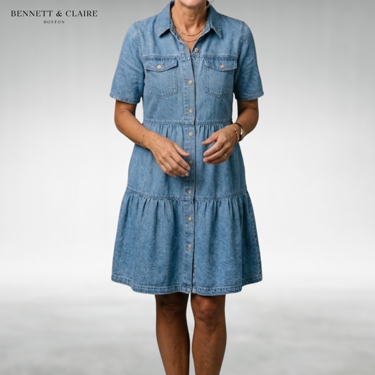 Katty™ Relaxed Denim Midi Dress