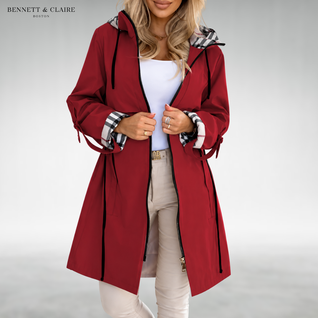 Riley Hooded Zip-Up Coat