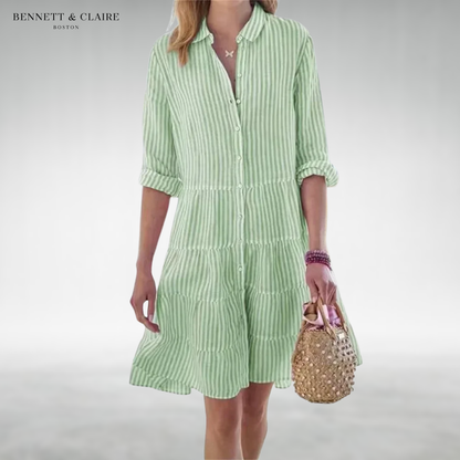 Lydia™ Flattering Button Dress