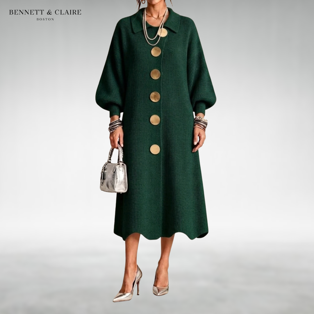 Eleanor Button-Front Maxi Dress