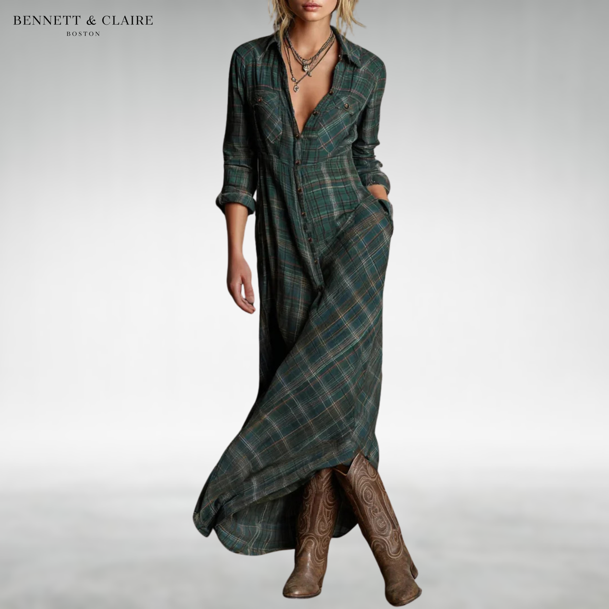 Olive™ Boho Maxi Dress