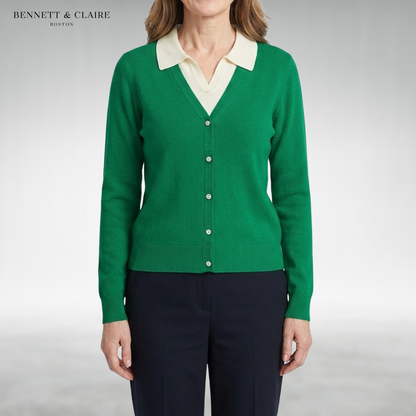 Audrey Elegant Button-Up Cardigan