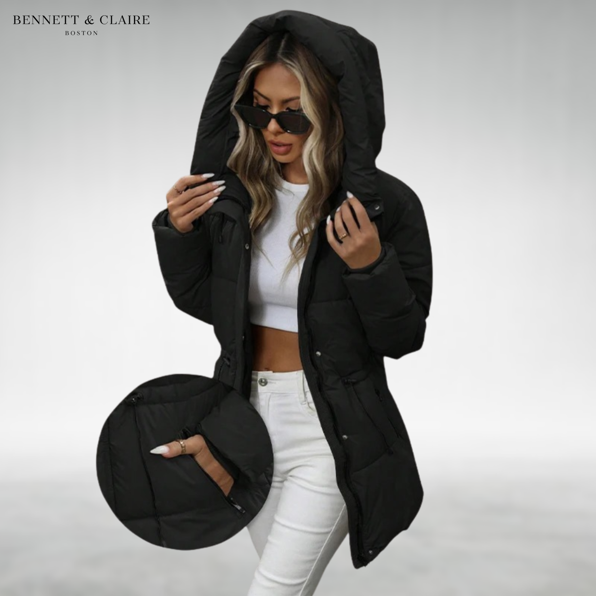 Liora™ Elegant Winter Puffer Jacket