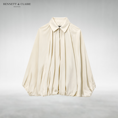 Olla Pleated Zip-Up Jacket