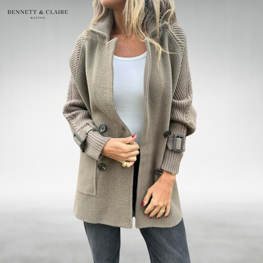 Elise™ Cozy Knit Sleeve Coat
