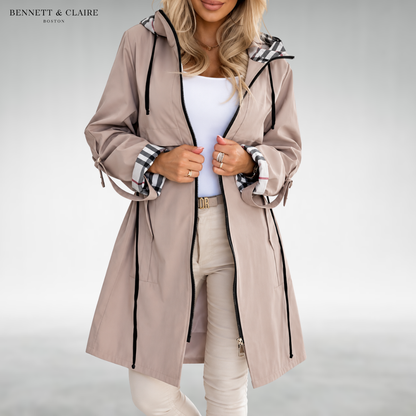 Riley Hooded Zip-Up Coat