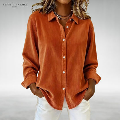 Olivia™ Comfort Button Blouse