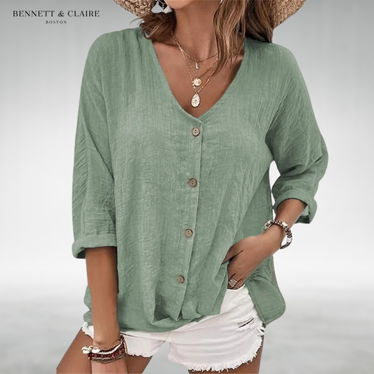 Lydia™ Comfort Button Top