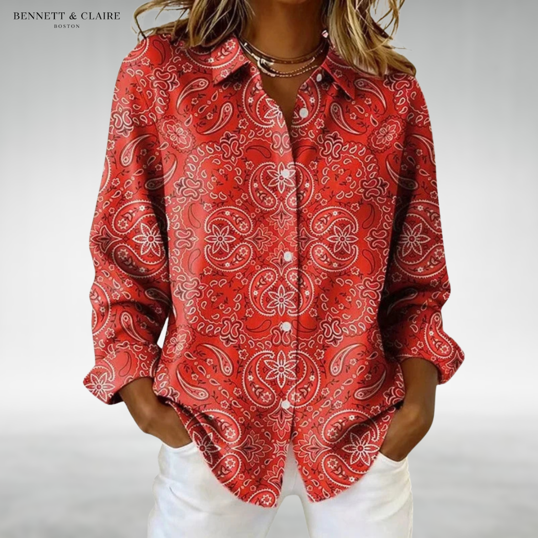 Olivia Elegant Button-Up Top