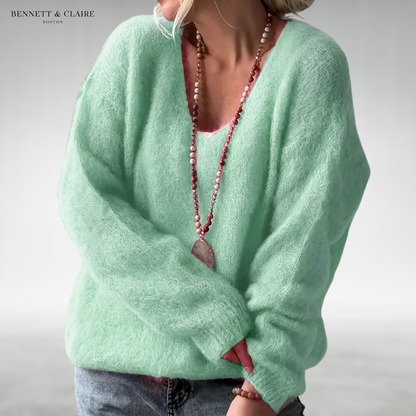 Daria™ Cozy V-Neck Knit Sweater