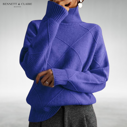 Elaine™ Textured Turtleneck Sweater