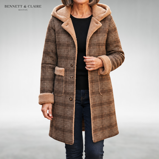 Mae Reversible Plaid Coat