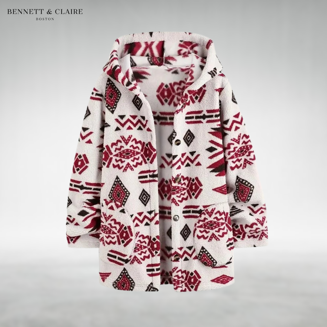 Nicole™ Cozy Plush Hooded Cardigan
