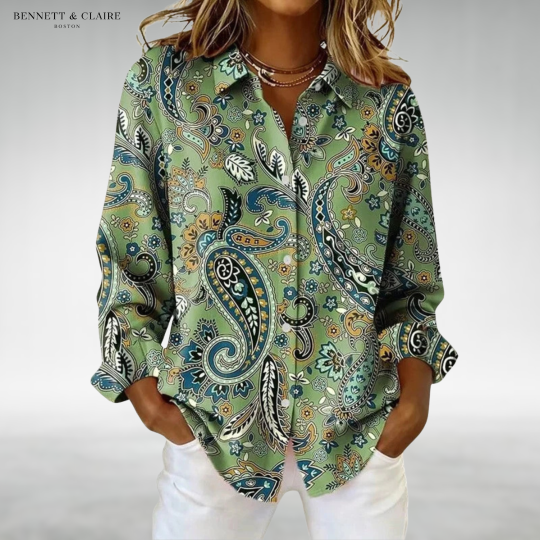 Olivia Elegant Button-Up Top