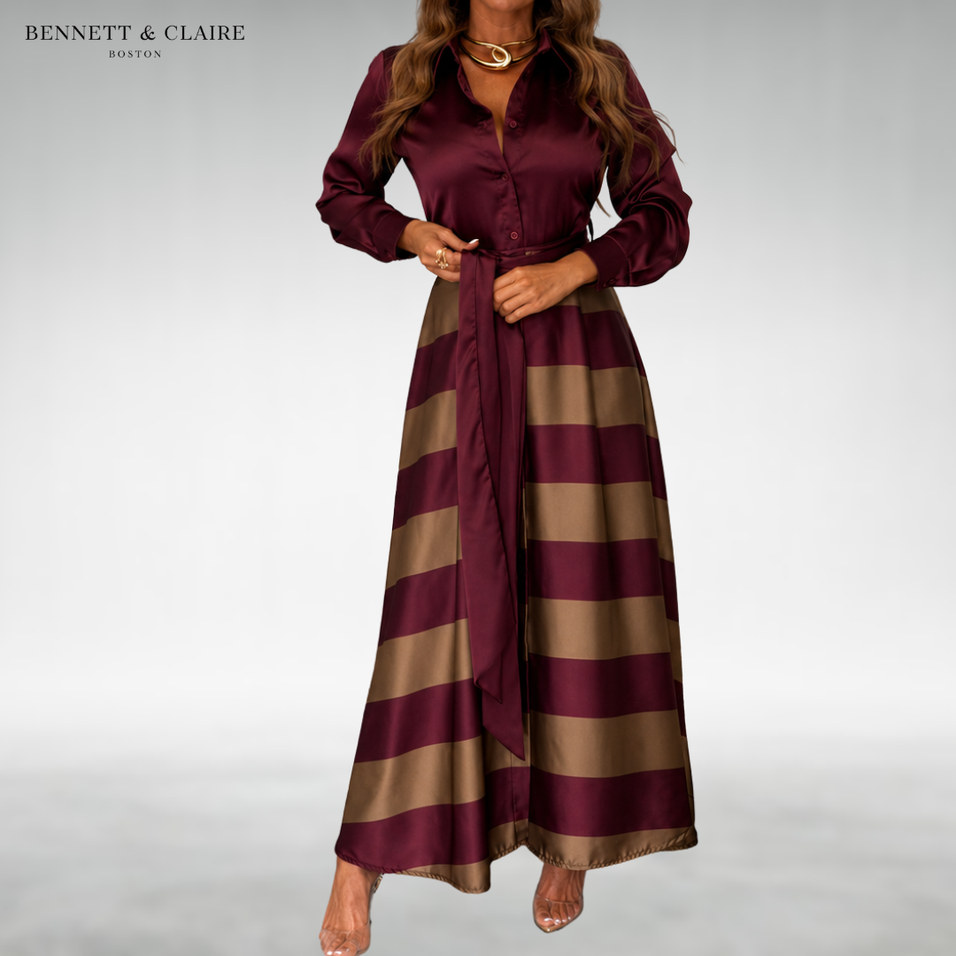 Elise™ Striped Midi Dress