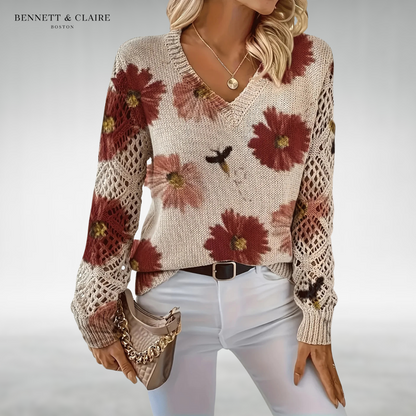 Daisy™ Floral Knit Sweater