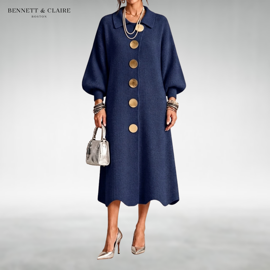 Eleanor Button-Front Maxi Dress