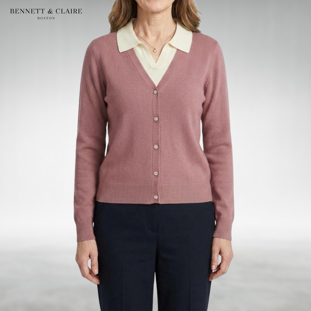 Audrey Elegant Button-Up Cardigan