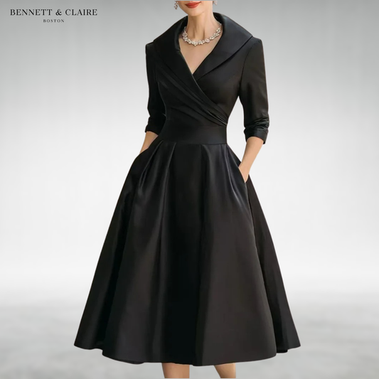 Victoria™ Elegant Midi Dress