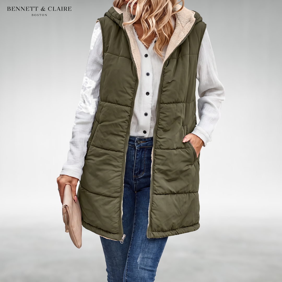 Sarinna Reversible Hooded Vest