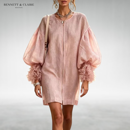Sarrina Puff Sleeve Short Dress