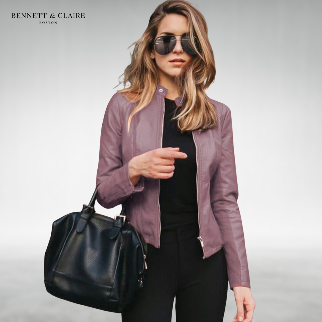 Skye™ Stylish Leather Jacket