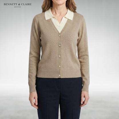 Audrey Elegant Button-Up Cardigan