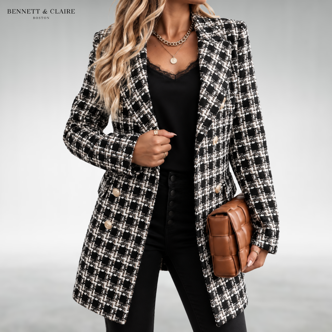 Loren Classic Plaid Coat