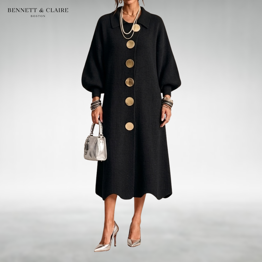 Eleanor Button-Front Maxi Dress