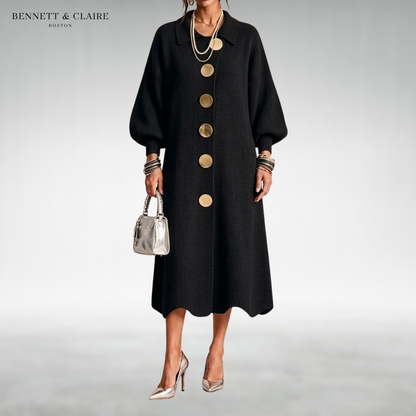 Eleanor Button-Front Maxi Dress