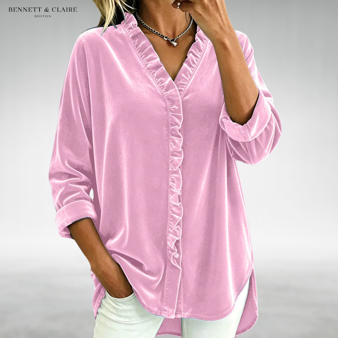 Kenna Elegant Ruffle Blouse