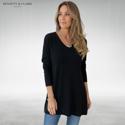 Lydia™ Elegant V-Neck Sweater