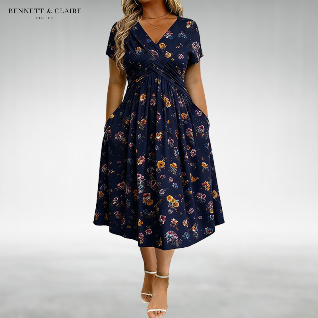 Lily™ Floral Wrap Midi Dress